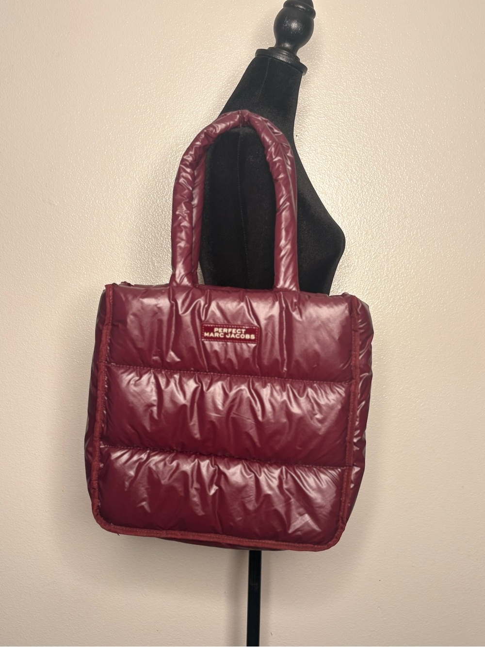 Marc Jacobs Perfect Puffer Tote Bag in Burgundy